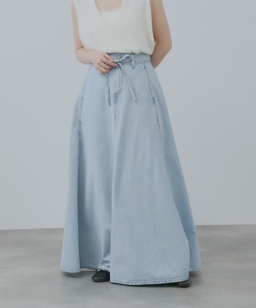 Levi's/リーバイス ミッドライズ ストレッチ デニムロングスカート
