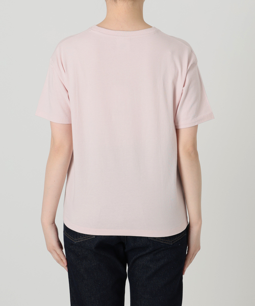 Champion(チャンピオン)の「Champion/チャンピオン SLOBE別注 ロゴTシャツ(Tシャツ/カットソー・レディース・アイボリー/ピンク/ホワイト/ネイビー・FREE)」の9枚目の写真