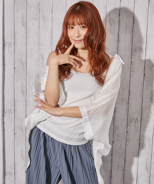 GORGE(ゴージ)の「《リブ ラウンドネック》タンクトップ/カジュアル/オールシーズン/全6色(タンクトップ・レディース・ブラウン/ライム/ブラック/その他/オフホワイト/チャコール・F)」の19枚目の写真