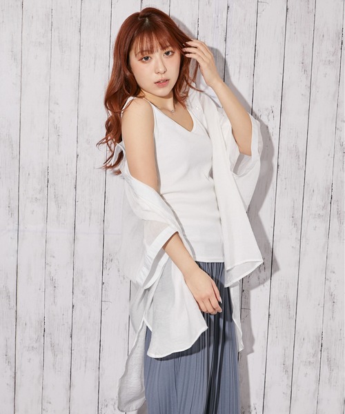GORGE(ゴージ)の「《リブ ラウンドネック》タンクトップ/カジュアル/オールシーズン/全6色(タンクトップ・レディース・ブラウン/ライム/ブラック/その他/オフホワイト/チャコール・F)」の20枚目の写真