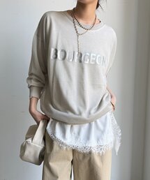 DouDou | シアーロゴニット(ニット/セーター)