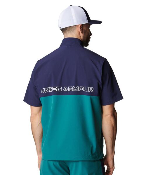 UNDER ARMOUR(アンダーアーマー)の「UAドライブ ウインド ショートスリーブ ジャケット(ゴルフ/メンズ)(その他アウター・メンズ・カーキ系・S/M/L/2XL/XL/3XL)」の2枚目の写真