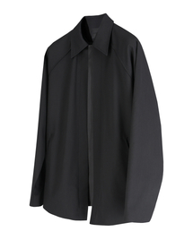 DGNAK（ディグナク）の「レイヤードパネルシャツジャケット（ブラック）（シャツ/ブラウス）」