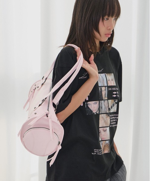 Ada.（エイダ）の「◇FANCYCLUB◇ブランド直輸入正規品/セットベールスタッドバッグ&ウォレット SET VEIL STUD BAG&WALLET（ショルダーバッグ・レディース・レモンイエロー/ブラック/ライトピンク・FREE）」の11枚目の写真