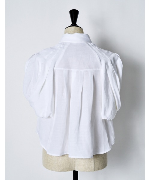 RUMCHE(ラムシェ)の「Ballon Sleeve Shirt / バルーンスリーブシャツ(シャツ/ブラウス・レディース・ホワイト/ブラック・FREE)」の20枚目の写真