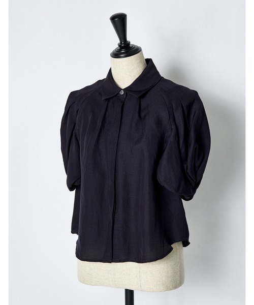 RUMCHE(ラムシェ)の「Ballon Sleeve Shirt / バルーンスリーブシャツ(シャツ/ブラウス・レディース・ホワイト/ブラック・FREE)」の11枚目の写真