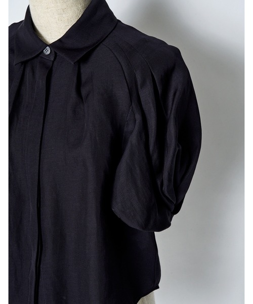 RUMCHE(ラムシェ)の「Ballon Sleeve Shirt / バルーンスリーブシャツ(シャツ/ブラウス・レディース・ホワイト/ブラック・FREE)」の8枚目の写真