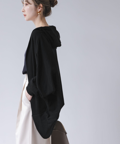 COGTHEBIGSMOKE（コグザビッグスモーク）の「《WEB限定追加》COG THE BIGSMOKE/コグザビッグスモーク NICOLETTE BORERO HOODY（パーカー・レディース・ライトグレー/ブラック・FREE）」の8枚目の写真