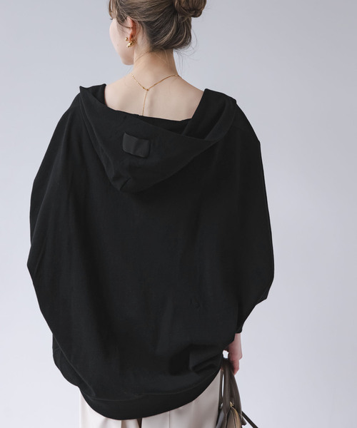 COGTHEBIGSMOKE（コグザビッグスモーク）の「《WEB限定追加》COG THE BIGSMOKE/コグザビッグスモーク NICOLETTE BORERO HOODY（パーカー・レディース・ライトグレー/ブラック・FREE）」の9枚目の写真