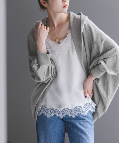 COGTHEBIGSMOKE（コグザビッグスモーク）の「《WEB限定追加》COG THE BIGSMOKE/コグザビッグスモーク NICOLETTE BORERO HOODY（パーカー・レディース・ライトグレー/ブラック・FREE）」の13枚目の写真