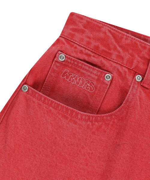 WKNDRS（ウィーキャンドース）の「GRAFFITI BAGGY DENIM PANTS (PINK)（デニムパンツ・レディース・その他・SMALL/MEDIUM/LARGE/X-LARGE）」の4枚目の写真