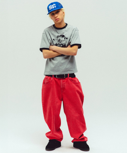 WKNDRS（ウィーキャンドース）の「GRAFFITI BAGGY DENIM PANTS (PINK)（デニムパンツ・レディース・その他・SMALL/MEDIUM/LARGE/X-LARGE）」の7枚目の写真