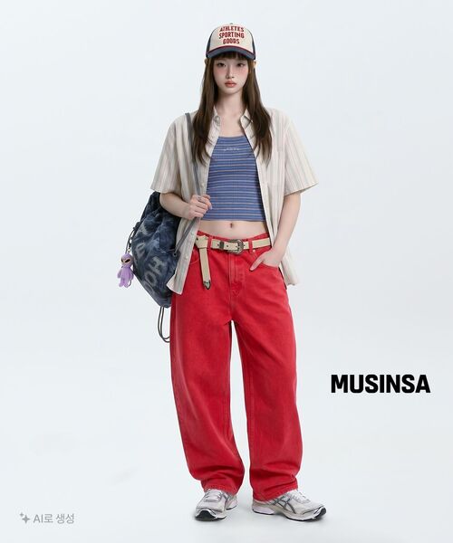 WKNDRS（ウィーキャンドース）の「GRAFFITI BAGGY DENIM PANTS (PINK)（デニムパンツ・レディース・その他・SMALL/MEDIUM/LARGE/X-LARGE）」の10枚目の写真