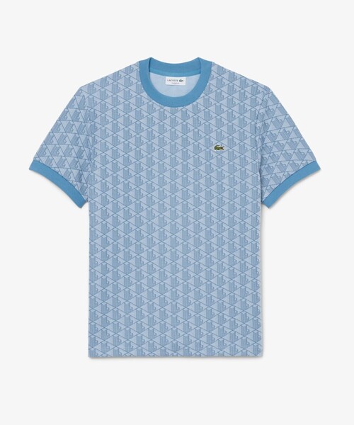 LACOSTE(ラコステ)の「モノグラムジャカードTシャツ(Tシャツ/カットソー・メンズ・ライトベージュ/ライトブルー/グレー/ダークブラウン・5/3/4/2/6)」の21枚目の写真