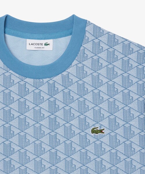 LACOSTE(ラコステ)の「モノグラムジャカードTシャツ(Tシャツ/カットソー・メンズ・ライトベージュ/ライトブルー/グレー/ダークブラウン・5/3/4/2/6)」の22枚目の写真