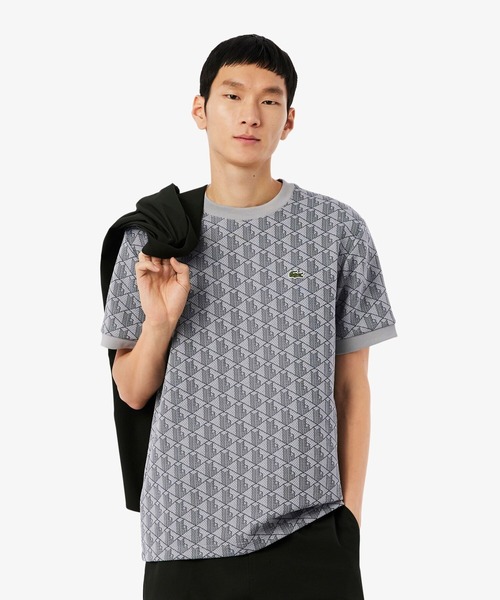 モノグラムジャカードTシャツ（Tシャツ/カットソー）｜LACOSTE