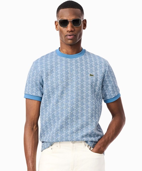 モノグラムジャカードTシャツ（Tシャツ/カットソー）｜LACOSTE