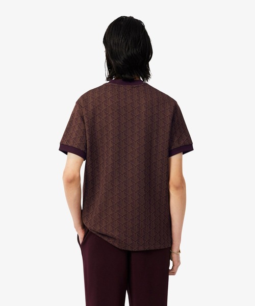 LACOSTE(ラコステ)の「モノグラムジャカードTシャツ(Tシャツ/カットソー・メンズ・ライトベージュ/ライトブルー/グレー/ダークブラウン・5/3/4/2/6)」の10枚目の写真