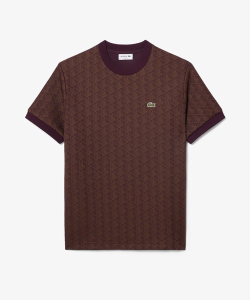 LACOSTE(ラコステ)の「モノグラムジャカードTシャツ(Tシャツ/カットソー・メンズ・ライトベージュ/ライトブルー/グレー/ダークブラウン・5/3/4/2/6)」の11枚目の写真