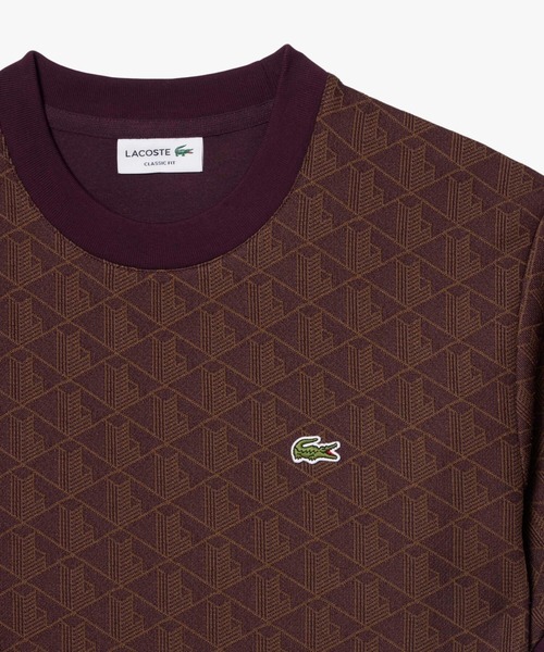 LACOSTE(ラコステ)の「モノグラムジャカードTシャツ(Tシャツ/カットソー・メンズ・ライトベージュ/ライトブルー/グレー/ダークブラウン・5/3/4/2/6)」の12枚目の写真