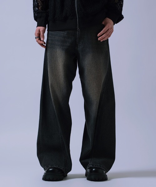 improves(インプローブス)の「カーブ ストレート デニムパンツ(デニムパンツ・メンズ・ブラック/インディゴブルー・X-LARGE/LARGE/MEDIUM)」の2枚目の写真