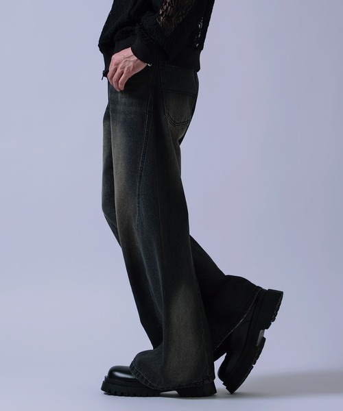 improves(インプローブス)の「カーブ ストレート デニムパンツ(デニムパンツ・メンズ・ブラック/インディゴブルー・X-LARGE/LARGE/MEDIUM)」の4枚目の写真