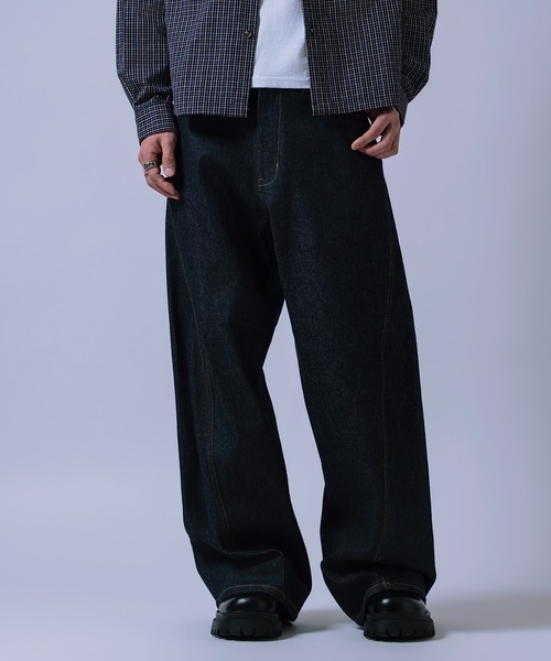 improves(インプローブス)の「カーブ ストレート デニムパンツ(デニムパンツ・メンズ・ブラック/インディゴブルー・X-LARGE/LARGE/MEDIUM)」の7枚目の写真