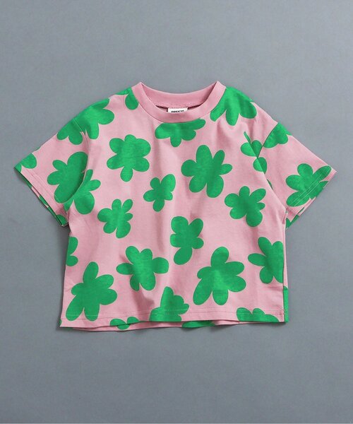 BREEZE(ブリーズ)の「【リンク/WEB限定】レトロ総柄半袖Tシャツ(Tシャツ/カットソー・キッズ・オレンジ/ブラウン/サーモンピンク/ブラック/カーキ/サックスブルー/オフホワイト・90/100/110/120/130/140)」の6枚目の写真