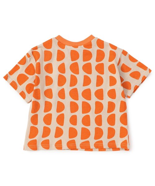 美品✨ プリーツプリーズ 総柄 カットソー オレンジ L~XL 大きいサイズ 美品✨ プリーツプリーズ 総柄 カットソー オレンジ L~XL 大きいサイズ