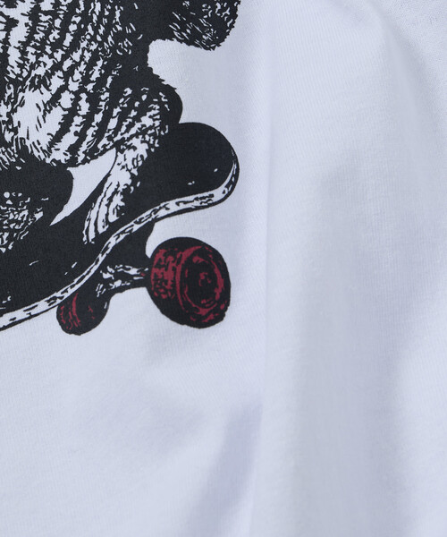 FREAK'S STORE(フリークスストア)の「限定展開 THRASHER×FREAK'S STORE スラッシャー 別注 ビッグシルエット アニマルプリント クルーネック Tシャツ CAT(Tシャツ/カットソー・メンズ・スミクロ/アッシュグレー/ホワイト/ピンク・LARGE/MEDIUM/SMALL)」の18枚目の写真