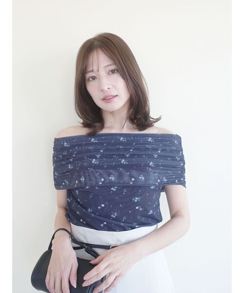 LAGUNAMOON(ラグナムーン)の「オフショルチュールトップス 【夏服】 【シアートップス】(シャツ/ブラウス・レディース・ライトグレー/ブラック/ネイビー/アイボリー・FREE)」の21枚目の写真