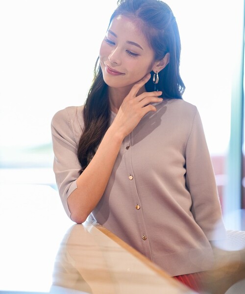 ANY SIS(エニィスィス)の「【アイスタッチ】ハーフスリーブ カーディガン(カーディガン/ボレロ・レディース・ライトグリーン系/ネイビー系/ライトグレー系/スカイブルー系9/ホワイト系・X-LARGE)」の16枚目の写真