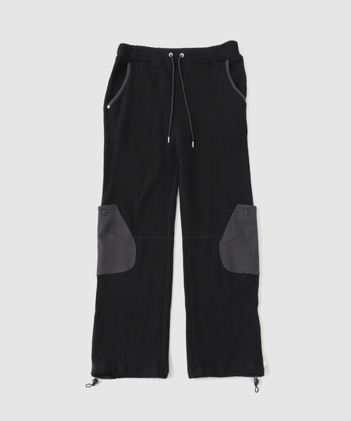 FAF(フェイク アス フラワーズ)の「FAF (FAKE AS FLOWERS) / フェイク アズ フラワーズ HOSTIS THERMAL PANTS(スウェットパンツ・メンズ・ブラック/ホワイト系その他・2/1)」の2枚目の写真