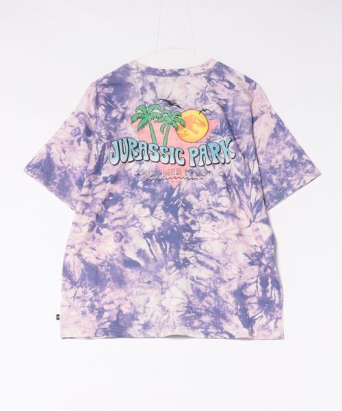 BABYDOLL（ベビードール）の「親子お揃い ジュラシック・パーク タイダイTシャツ 1491A（Tシャツ/カットソー・レディース・パープル・ユニセックスXL/ユニセックスL/ユニセックスM）」の2枚目の写真