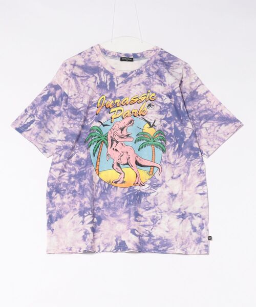 BABYDOLL（ベビードール）の「親子お揃い ジュラシック・パーク タイダイTシャツ 1491A（Tシャツ/カットソー・レディース・パープル・ユニセックスXL/ユニセックスL/ユニセックスM）」の3枚目の写真
