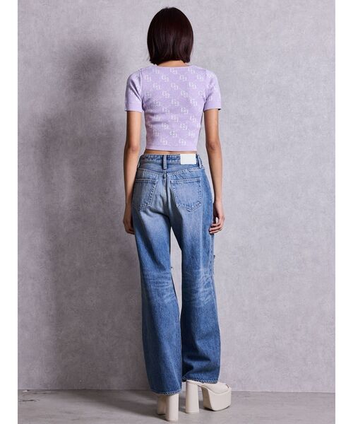 GYDA(ジェイダ)の「GG jacquardラメニットトップス(Tシャツ/カットソー・レディース・ピンク/オフホワイト/パープル/ブラック・FREE)」の14枚目の写真