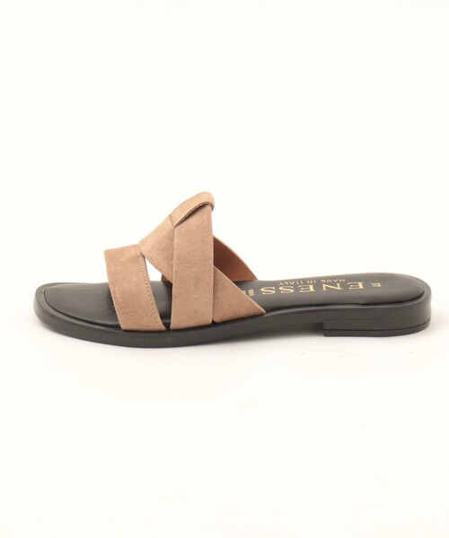 eness（エネス）の「【ENESS/ エネス】クロスカバーサンダル（サンダル・レディース・ベージュ/ブラック・38/37/36）」の7枚目の写真