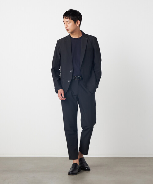 COMME CA ISM(コムサイズム)の「【セットアップ対応・ウォッシャブル】ポリエステル シアサッカー テーパードパンツ(スラックス・メンズ・チャコール/ネイビー/ベージュ・SMALL/MEDIUM/LARGE/X-LARGE)」の7枚目の写真