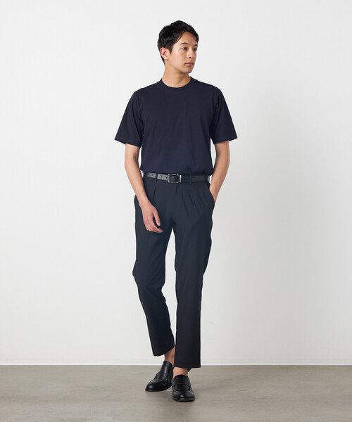 COMME CA ISM(コムサイズム)の「【セットアップ対応・ウォッシャブル】ポリエステル シアサッカー テーパードパンツ(スラックス・メンズ・チャコール/ネイビー/ベージュ・SMALL/MEDIUM/LARGE/X-LARGE)」の8枚目の写真