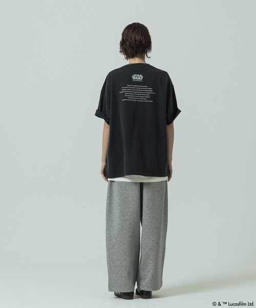 SLICK（スリック）の「【SLICK/スリック】SLICK / STAR WARS / Printed T-shirt 04/スターウォーズ / パウダー加工プリントTシャツ /オーバーサイズ シルエット/ ビンテージ / ディズニー（Tシャツ/カットソー・メンズ・ホワイト/ブラック・3/2/1）」の11枚目の写真