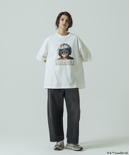 SLICK（スリック）の「【SLICK/スリック】SLICK / STAR WARS / Printed T-shirt 04/スターウォーズ / パウダー加工プリントTシャツ /オーバーサイズ シルエット/ ビンテージ / ディズニー（Tシャツ/カットソー・メンズ・ホワイト/ブラック・3/2/1）」の17枚目の写真