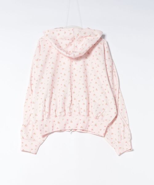 Little sunny bite（リトルサニーバイト）の「littlesunnybite/リトルサニーバイト/floral hoodie（パーカー・レディース・ブラック/ピンク/ホワイト・M/S）」の8枚目の写真