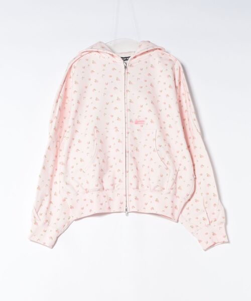Little sunny bite（リトルサニーバイト）の「littlesunnybite/リトルサニーバイト/floral hoodie（パーカー・レディース・ブラック/ピンク/ホワイト・M/S）」の7枚目の写真