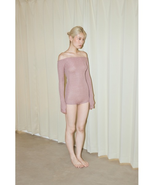 DLESS(ドレス)の「Offshoulder bodysuits/オフショルダーボディスーツ(Tシャツ/カットソー・レディース・ピンク系その他・XS/S)」の6枚目の写真