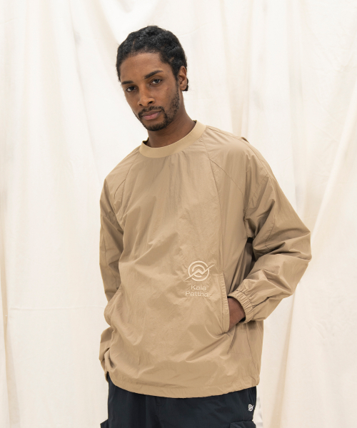 KALAPATTHAR(カラパタール)の「Nylon Seam Line Round Shirt - BEIGE(スウェット・メンズ・その他・LARGE/MEDIUM)」の1枚目の写真