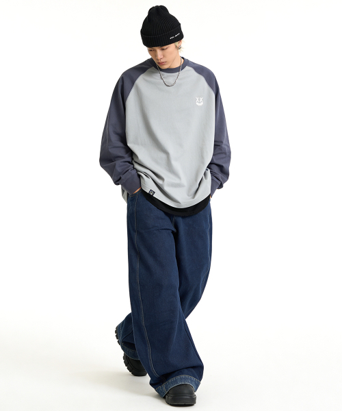 ARTISTWEAR（アーティストウェア）の「[ATW] サークルカーブデニムワイドパンツ（デニムパンツ・レディース・ネイビー・S/M/L/XL）」の13枚目の写真