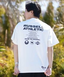Russell Athletic（ラッセルアスレティック）の「【ムラサキスポーツ限定】RUSSELL ATHLETIC ラッセルアスレチック 半袖 Tシャツ ロゴ バックプリント UVカット 吸水速乾 ユニセックス 505261-004（Tシャツ/カットソー）」
