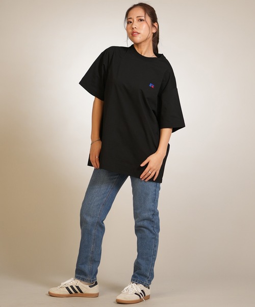 Russell Athletic(ラッセルアスレティック)の「【ムラサキスポーツ限定】RUSSELL ATHLETIC/ラッセルアスレチック 半袖 Tシャツ ロゴ バックプリント UVカット 吸水速乾 ユニセックス 505261-004(Tシャツ/カットソー・メンズ・ホワイト/ブラック・M/L/XL)」の15枚目の写真