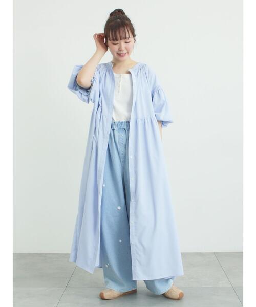 Samansa Mos2(サマンサ モスモス)の「前後2WAYヘンリーテレコタンクトップ(Tシャツ/カットソー・レディース・ブラック/オフホワイト/ダークブラウン・F)」の20枚目の写真