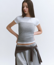 MUSINSA STANDARD WOMAN | ウィメンズスリムチューブトップ[ミディアムグレー](Tシャツ/カットソー)